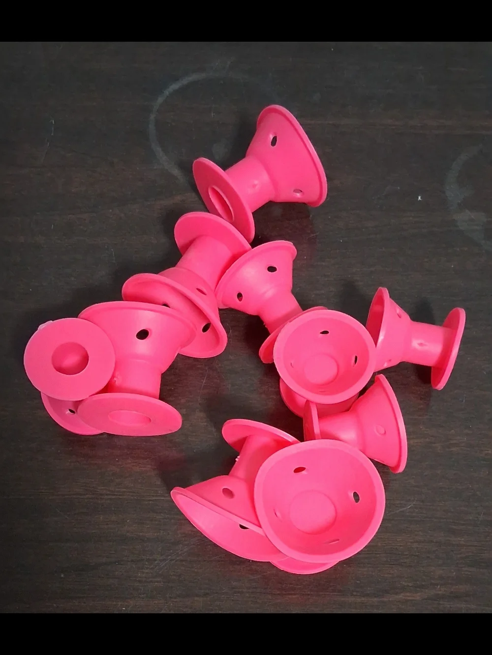Silicone no-heat hair curlers, sleep rollers set.